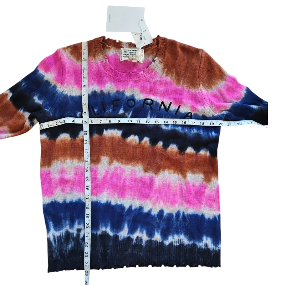 NWT Sandrine Rose x FP Wool Cashmere California Tie Dye Sweater sz XS - Picture 10 of 11